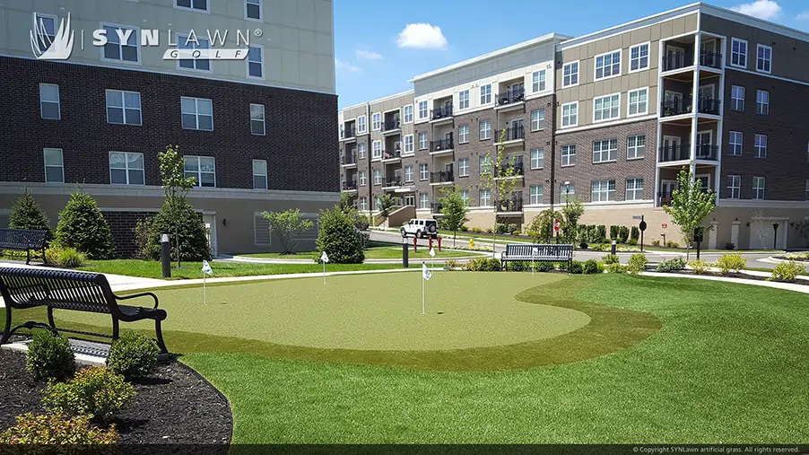 golf-course-artificial-grass-business-center-synlawn Commercial golf greens from SYNLawn
