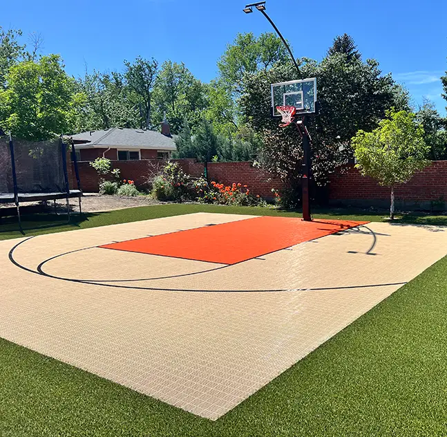 backyard-court-installation-synlawn-colorado Backyard court installed by SYNLawn Colorado